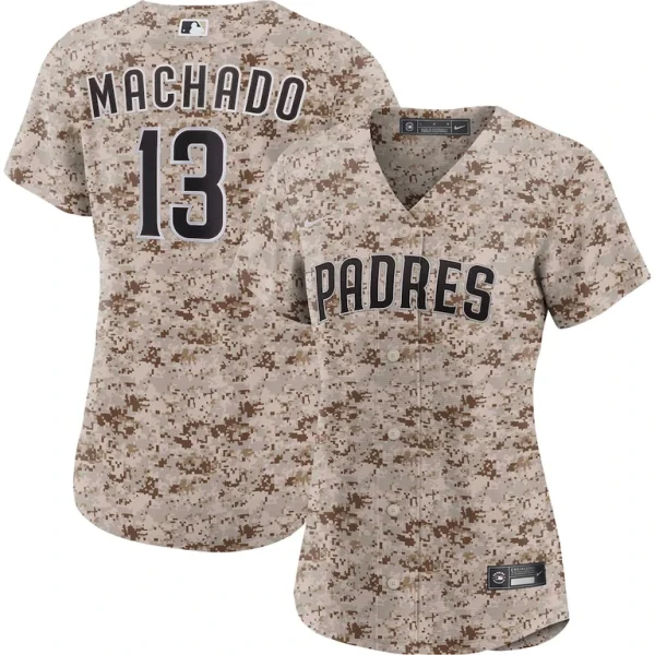 Manny machado san diego padres nike womens usmc alternate replica player jersey Camo