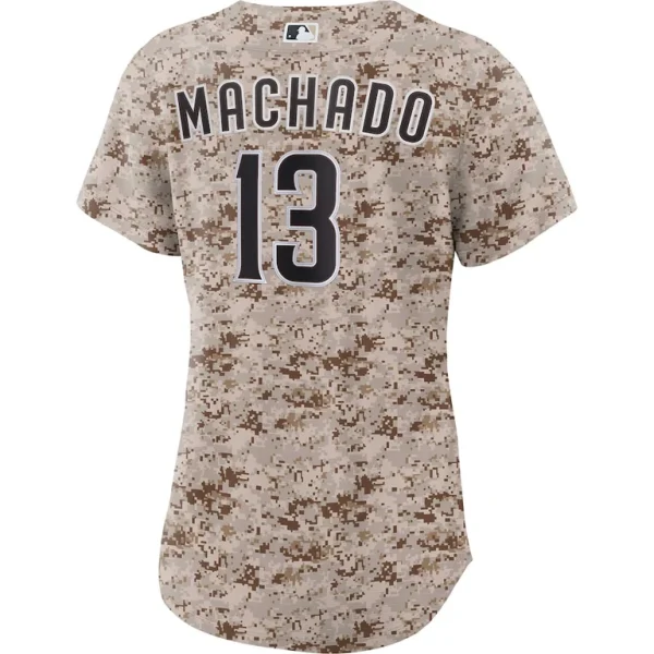 Manny machado san diego padres nike womens usmc alternate replica player jersey Camo L