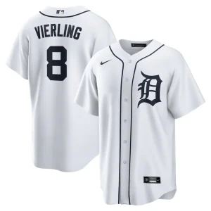 Matt vierling detroit tigers nike home replica jersey White