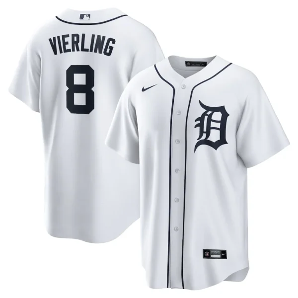 Matt vierling detroit tigers nike home replica jersey White