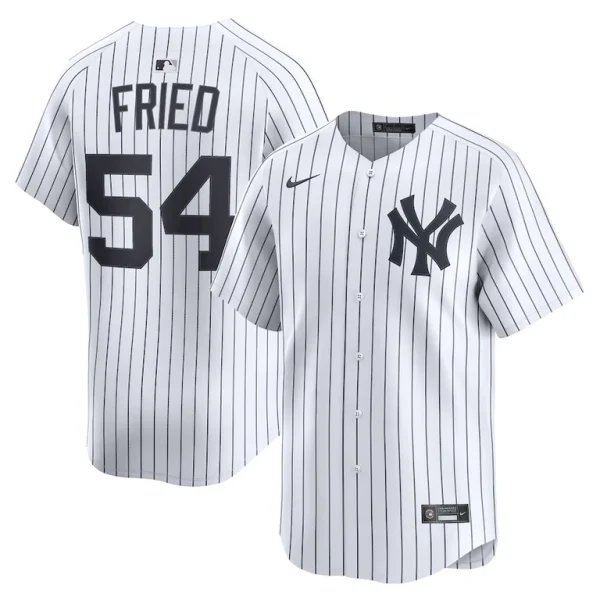 Max fried new york yankees nike home limited player jersey White