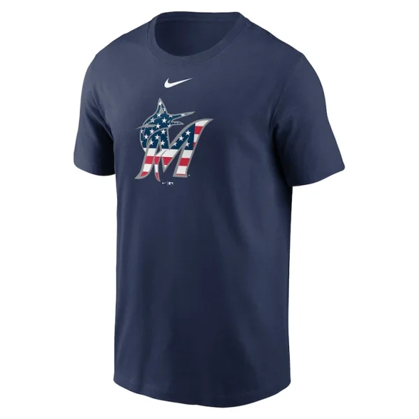 Miami marlins nike americana t shirt Navy M