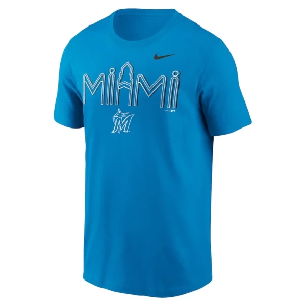 Miami marlins nike city hometown t shirt Blue M