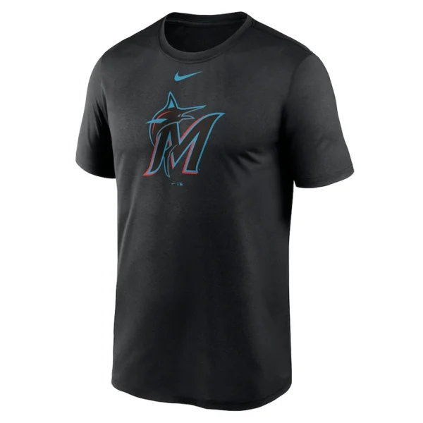 Miami marlins nike new legend logo t shirt Black M