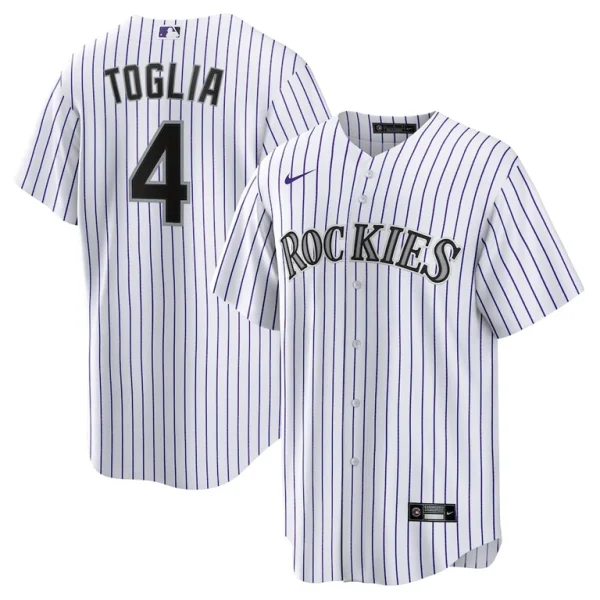 Michael toglia colorado rockies nike home replica jersey White