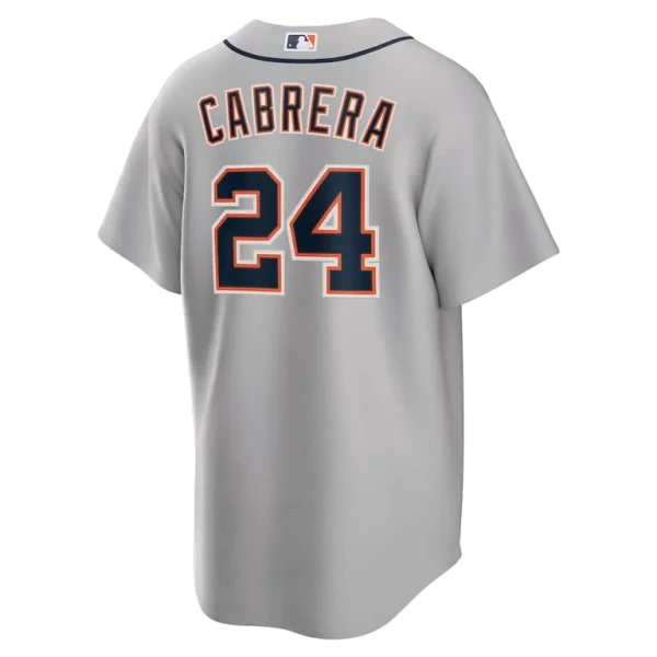 Miguel cabrera detroit tigers nike road replica player name jersey Gray L