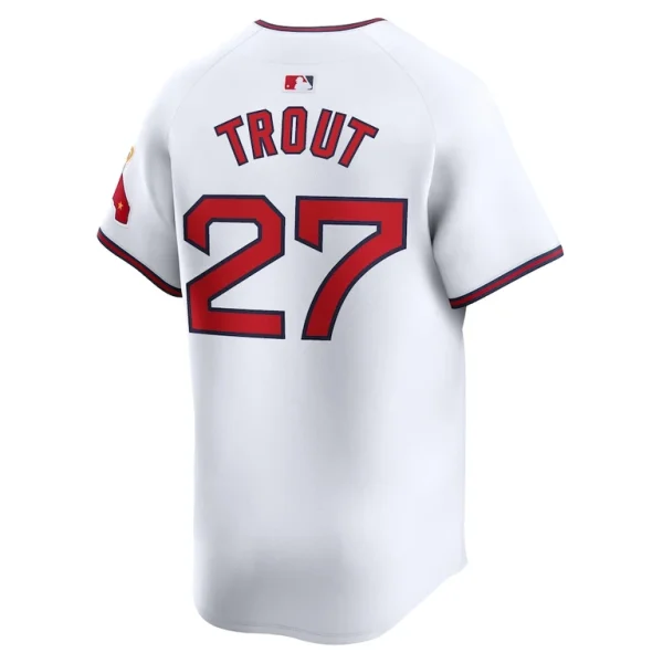 Mike trout los angeles angels nike alternate limited player jersey – white Multi L