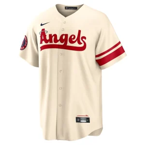 Mike trout los angeles angels nike city connect replica player jersey Cream M