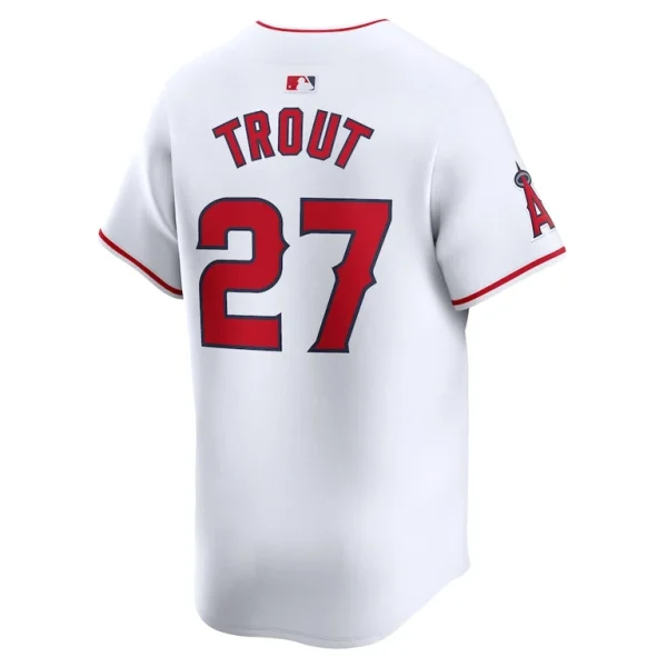 Mike trout los angeles angels nike home limited player jersey White L