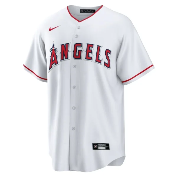 Mike trout los angeles angels nike home replica player name jersey White M