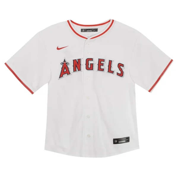 Mike trout los angeles angels nike toddler game jersey White 3T