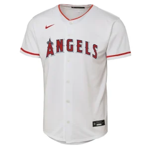 Mike trout los angeles angels nike youth home replica player jersey White Yth M