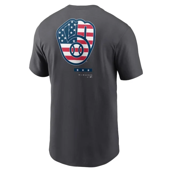 Milwaukee brewers nike americana t shirt anthracite Multi L