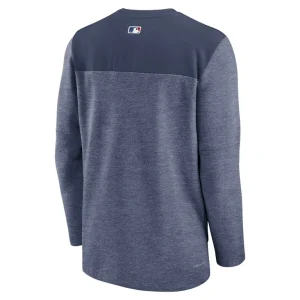 Milwaukee brewers nike authentic collection game time performance half zip top Navy L