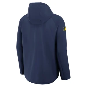 Milwaukee brewers nike authentic collection raglan performance full zip jacket Navy L