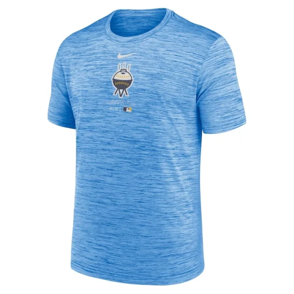 Milwaukee brewers nike city connect authentic collection practice velocity performance t shirt Powder blue M