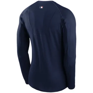 Minnesota twins nike authentic collection raglan long sleeve t shirt Navy L
