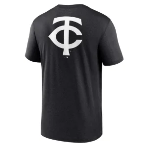 Minnesota twins nike fashion over shoulder logo legend t shirt Black L