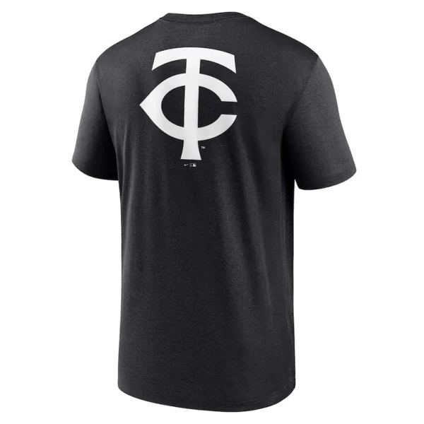 Minnesota twins nike fashion over shoulder logo legend t shirt Black L