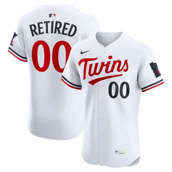 Minnesota twins nike home elite pick a player retired roster jersey White