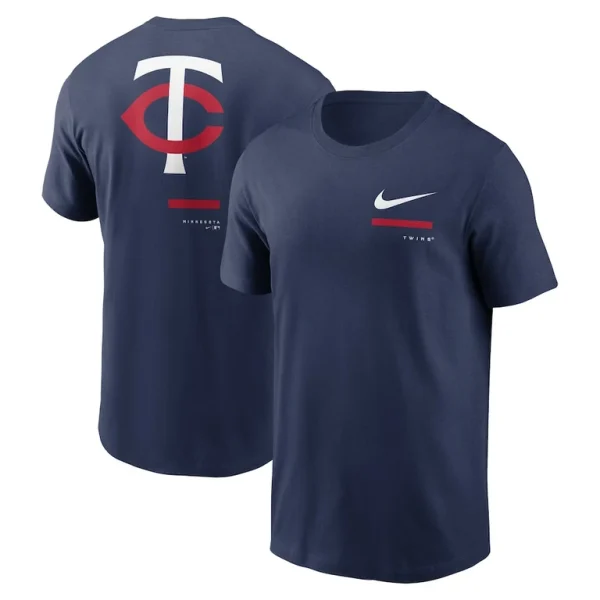 Minnesota twins nike over the shoulder t shirt Navy
