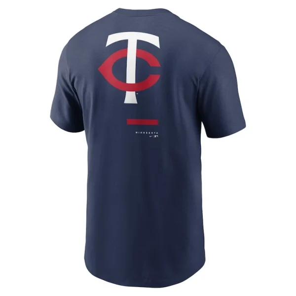 Minnesota twins nike over the shoulder t shirt Navy L