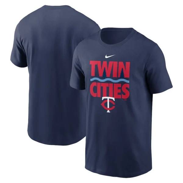 Minnesota twins nike twin cities local team t shirt Navy