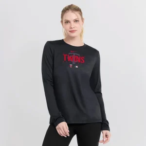 Minnesota twins nike womens authentic collection legend performance long sleeve t shirt Multi L