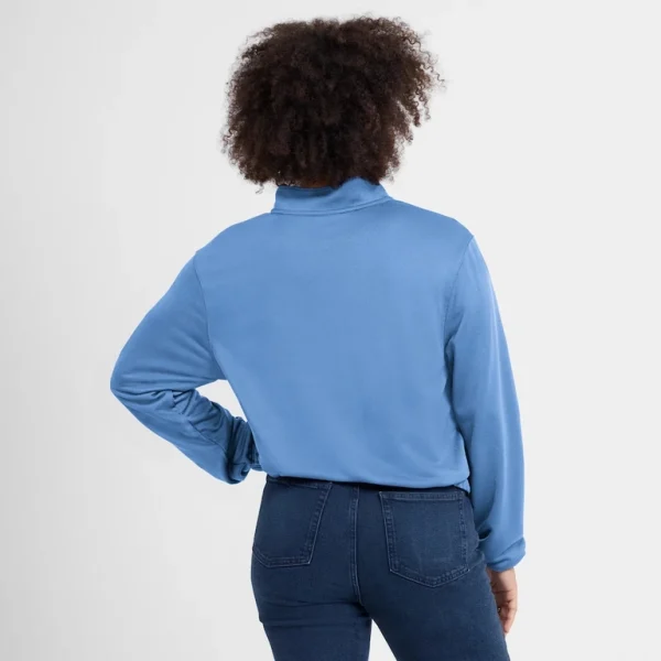 Minnesota twins nike womens rewind splice half zip semi cropped bubble hem sweatshirt Light blue XL
