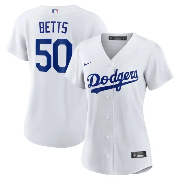 Mookie betts los angeles dodgers nike womens home replica player jersey White