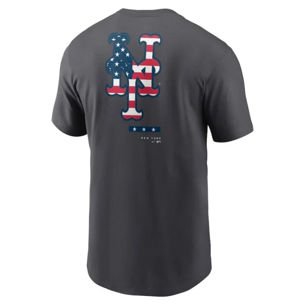 New york mets nike americana t shirt anthracite Multi L