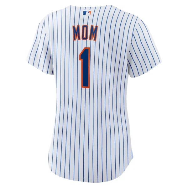 New york mets nike womens 1 mom home replica jersey White L