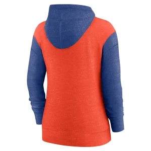 New york mets nike womens full zip hoodie Orange M