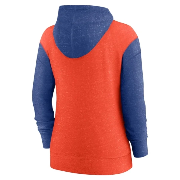 New york mets nike womens full zip hoodie Orange M