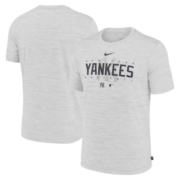 New york yankees nike authentic collection velocity performance practice t shirt White