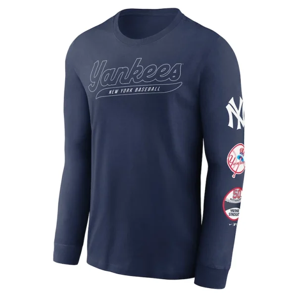 New york yankees nike cooperstown collection knockout long sleeve t shirt Navy M