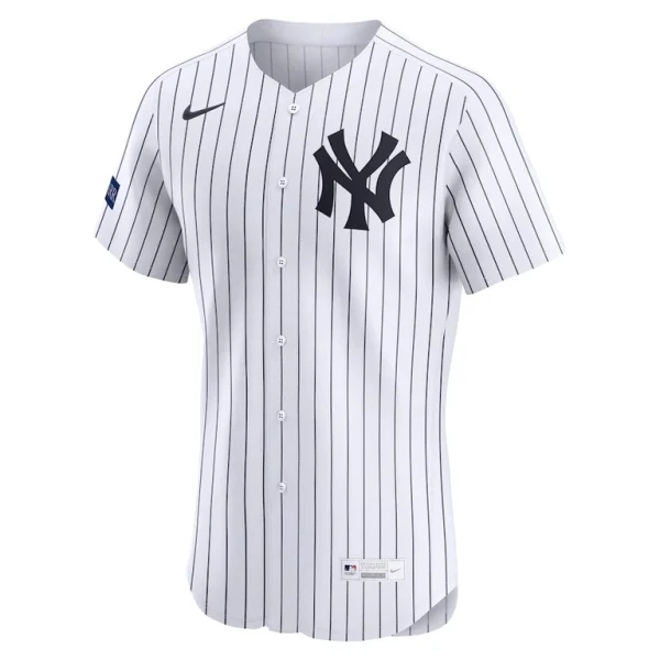 New york yankees nike home elite sponsor patch pick a player retired roster jersey White 44