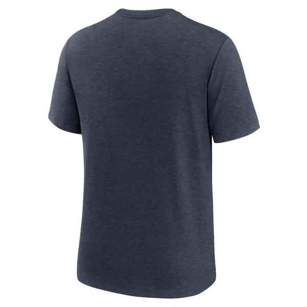 New york yankees nike logo tri blend t shirt Heather navy L