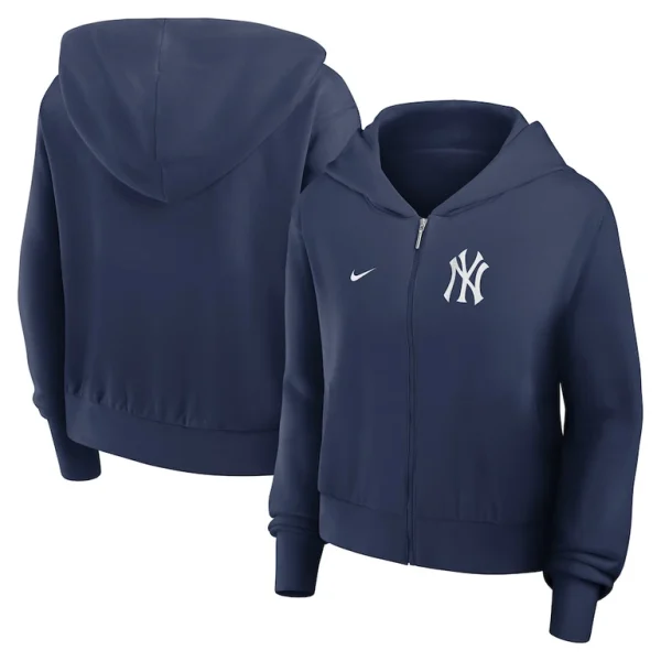 New york yankees nike womens chill full zip hoodie Navy