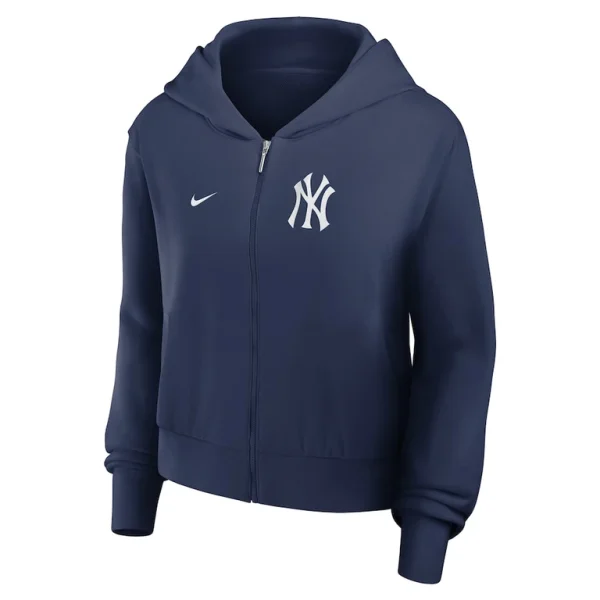 New york yankees nike womens chill full zip hoodie Navy S