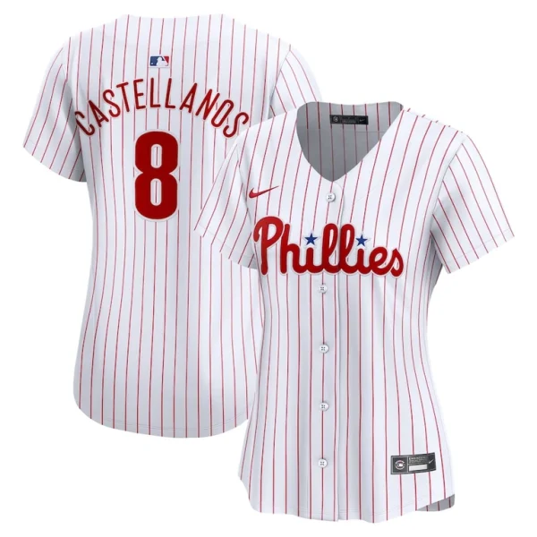 Nick castellanos philadelphia phillies nike womens home limited jersey – white Multi