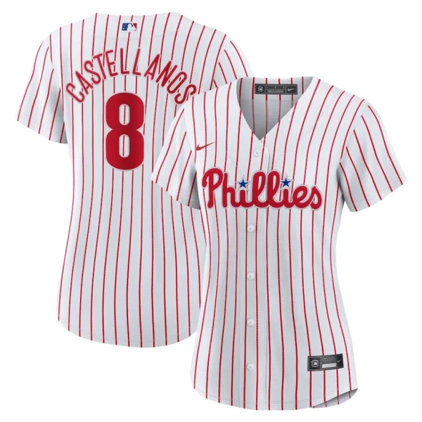 Nick castellanos philadelphia phillies nike womens home replica player jersey White