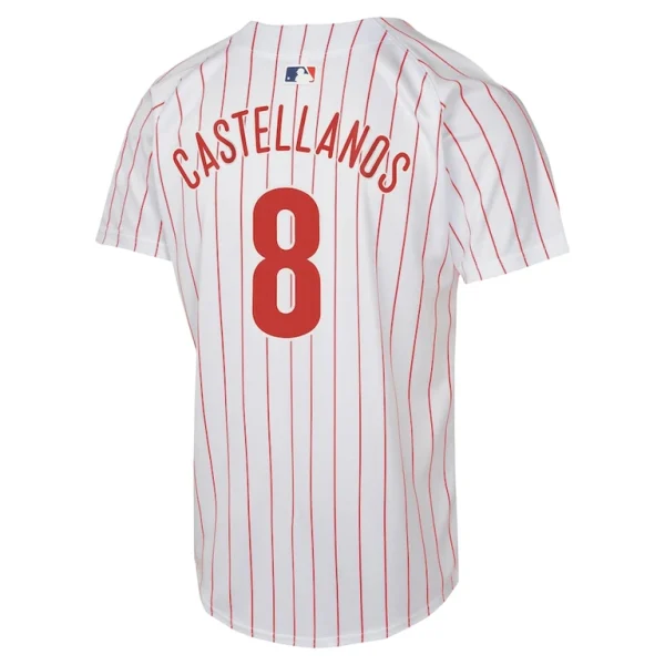 Nick castellanos philadelphia phillies nike youth home game player jersey White Yth L