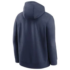 Nike 2025 mlb all star game logo club fleece pullover hoodie Navy L