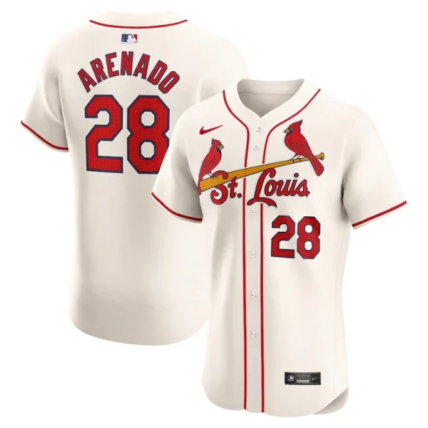 Nolan arenado st. louis cardinals nike alternate elite player jersey Cream