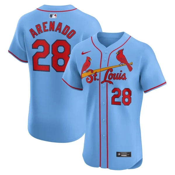 Nolan arenado st. louis cardinals nike alternate elite player jersey Light blue