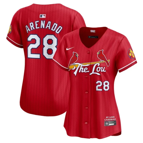 Nolan arenado st. louis cardinals nike womens 2024 city connect limited player jersey Red