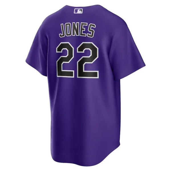 Nolan jones colorado rockies nike alternate replica jersey Purple L