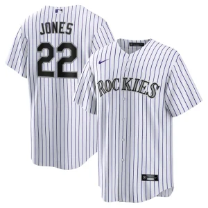 Nolan jones colorado rockies nike home replica jersey White