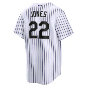 Nolan jones colorado rockies nike home replica jersey White L